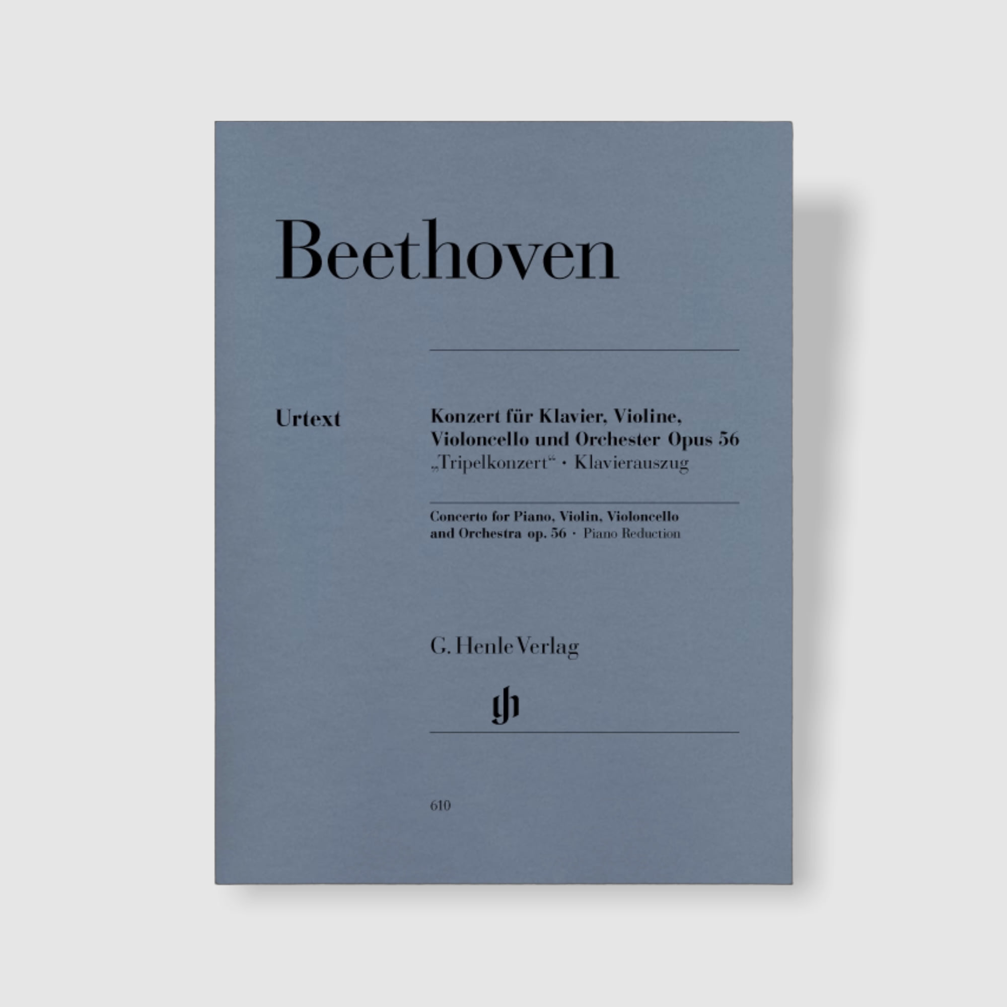 베토벤 바이올린, 첼로, 피아노 협주곡 Op. 56 (3중주 협주곡)