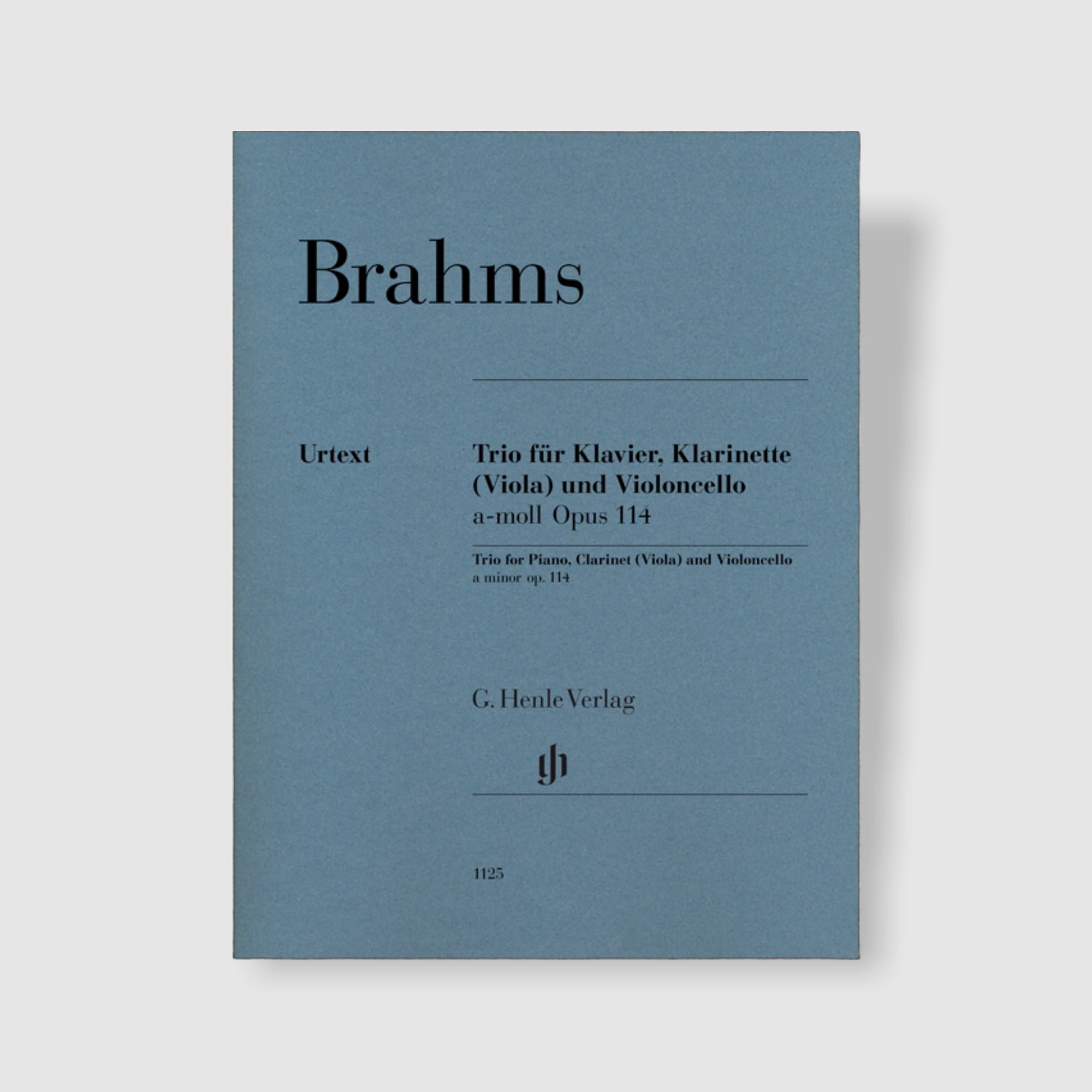 브람스 클라리넷(비올라), 첼로, 피아노를 위한 트리오 in a minor, Op. 114
