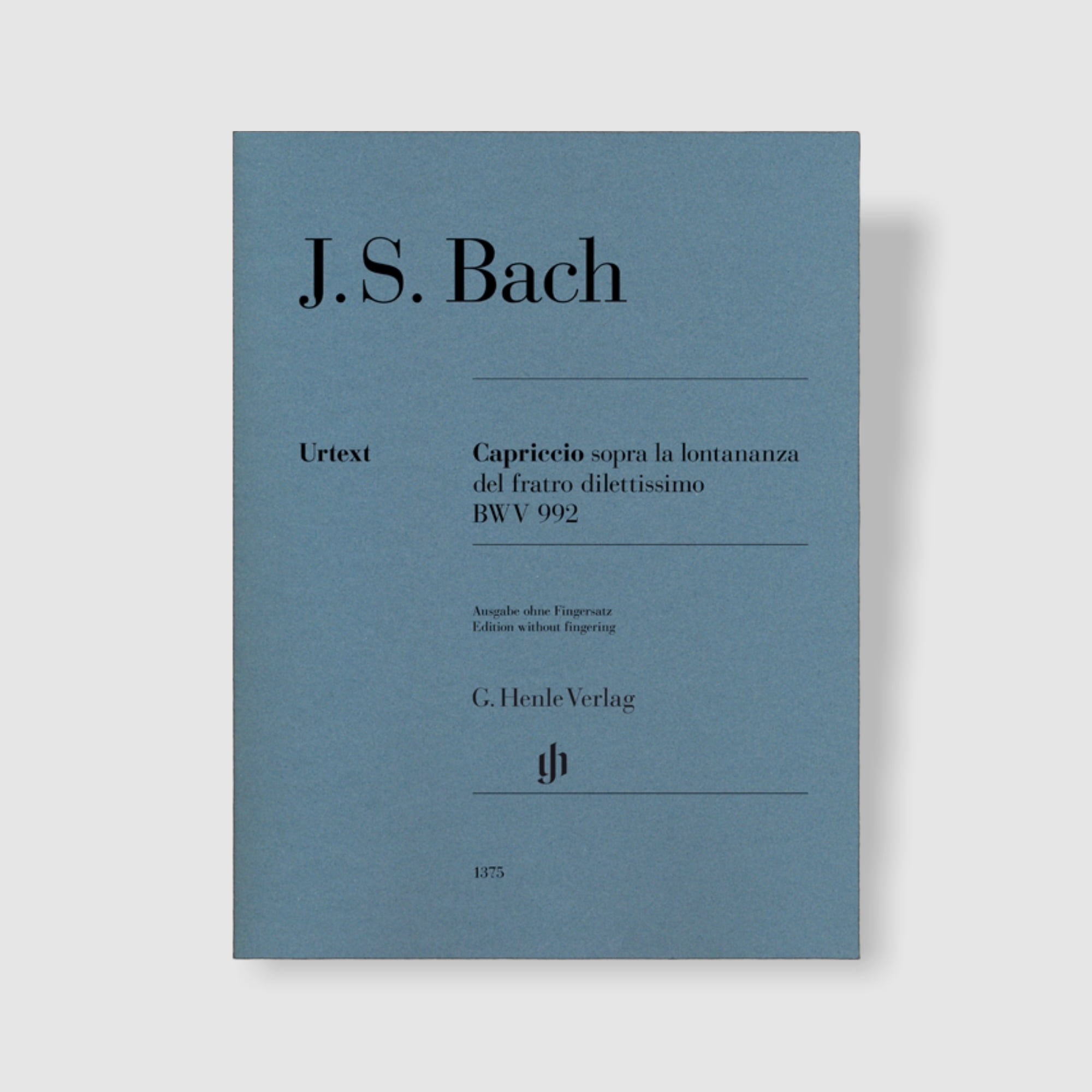 바흐 사랑하는 형과의 이별을 위한 카프리치오 BWV 992 (핑거링 없음)