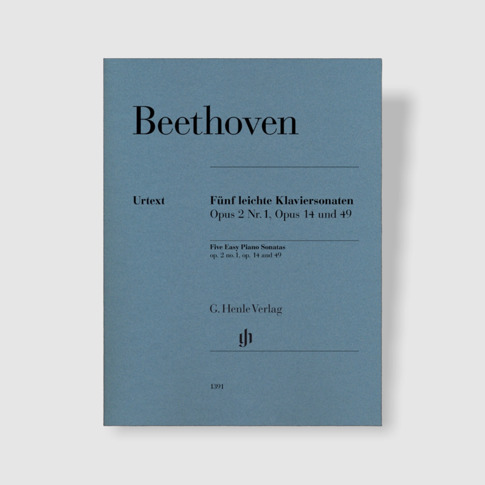 베토벤 5가지 쉬운 피아노 소나타 Op. 2,1, Op. 14 and Op. 49