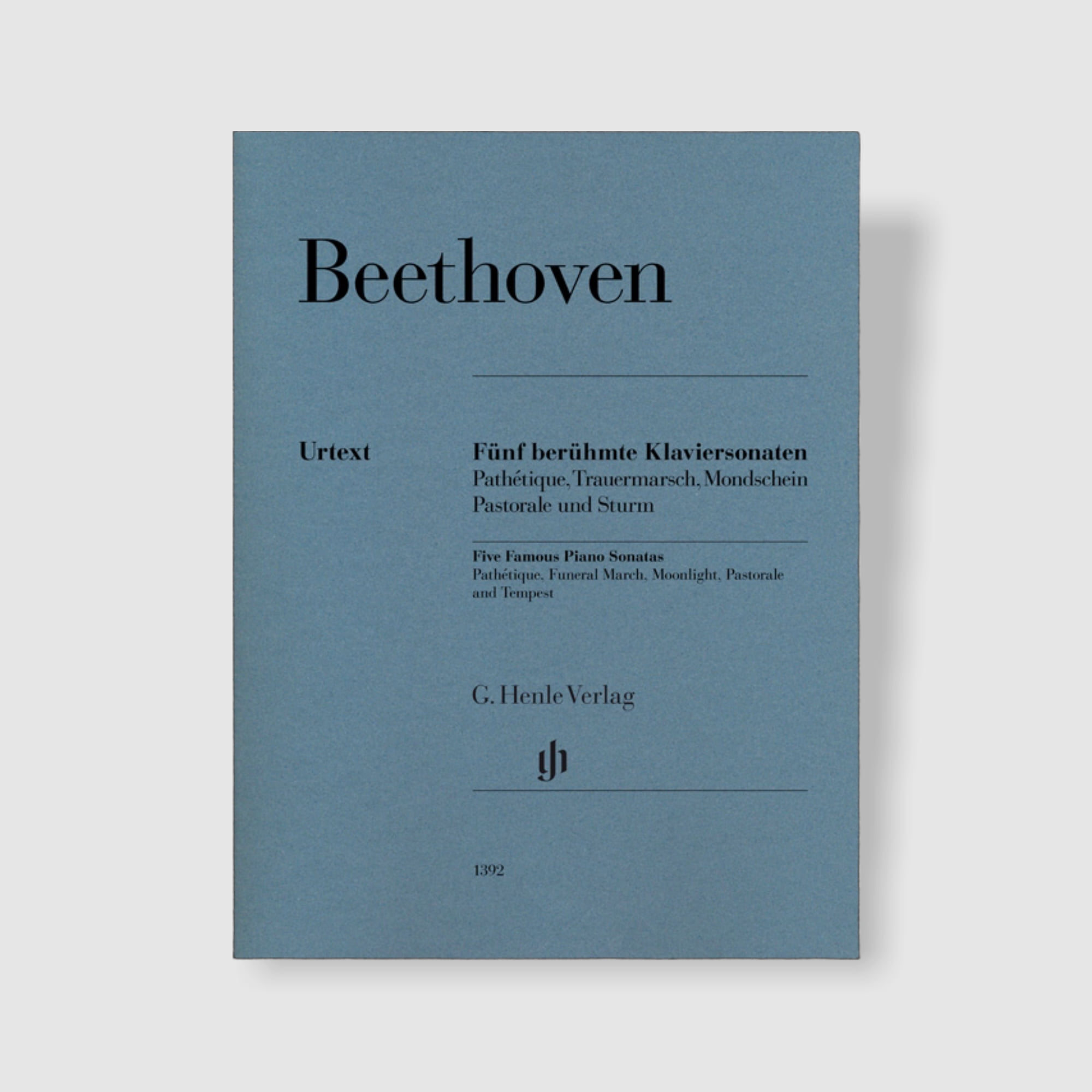 베토벤 5가지 유명한 피아노 소나타 Op. 13, Op. 26, Op. 27,2, Op. 28 and Op. 31,2