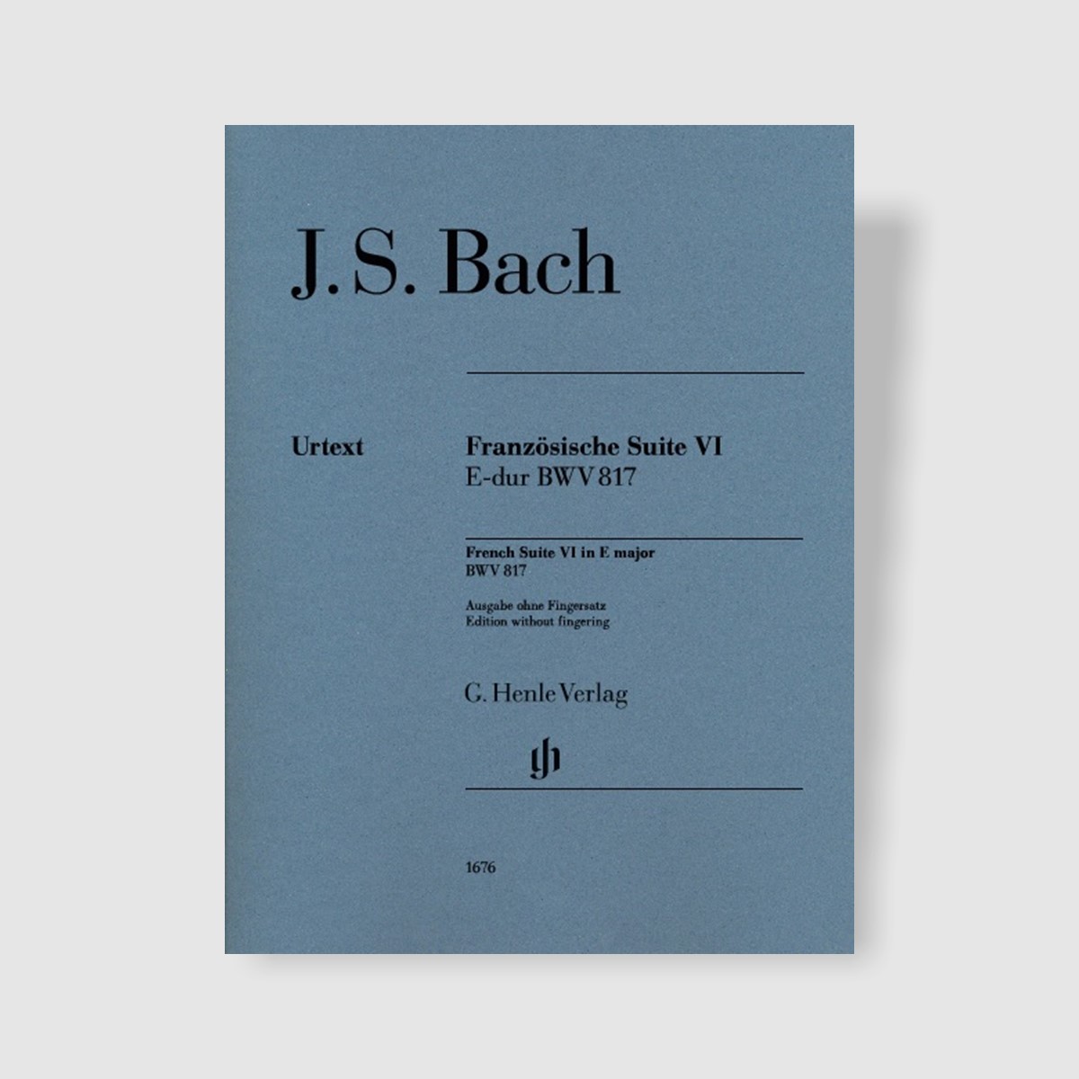 바흐 프랑스 조곡 No. 6 in E Major, BWV 817 (핑거링 없음)