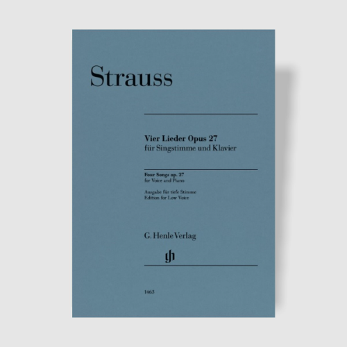 슈트라우스 네개의 마지막 노래 Op. 27 (Low)